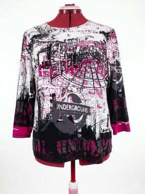 MYGARD  Collection | London Underground Graphic Top - Large